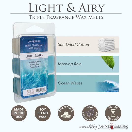 Light & Airy Triple Fragrance Wax Melts 2.5oz - OUT OF STOCK