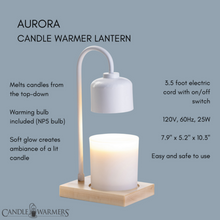 Load image into Gallery viewer, White &amp; Wood Arched Lamp