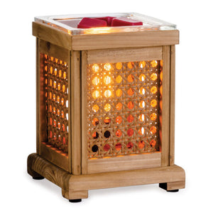 Wood & Cane Vintage Style Bulb Illumination Warmer - COMING SOON