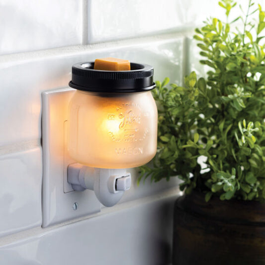 Glass Mason Jar Pluggable Warmer - RRP $27.95 - Wholesale - OUT OF STOCK - PREORDERS OPEN - ARRIVING LATE APRIL