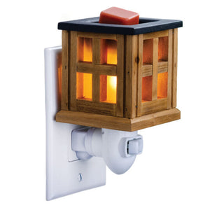 Wood Lantern Pluggable Warmer