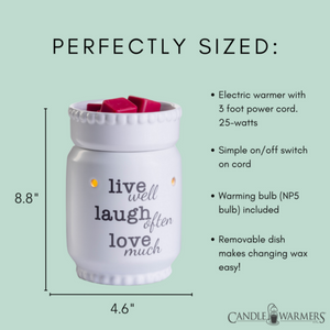 Live Laugh Love Illumination Warmer - OUT OF STOCK