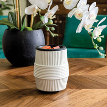 Load image into Gallery viewer, Porcelain Ridges Flip Dish Wax Warmer