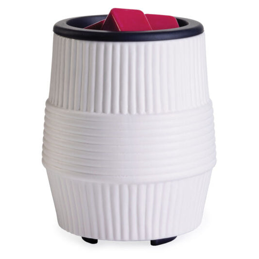 Porcelain Ridges Flip Dish Wax Warmer - RRP $39.95 - Wholesale