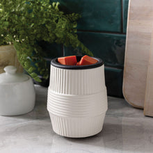 Load image into Gallery viewer, Porcelain Ridges Flip Dish Wax Warmer