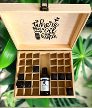 Load image into Gallery viewer, Essential Oil Box - Wood carved Lotus Flower