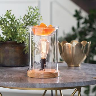 Wood & Glass Vintage Bulb Illumination Warmer - RRP $49.95 - Wholesale - OUT OF STOCK - PREORDERS OPEN - ARRIVING LATE APRIL
