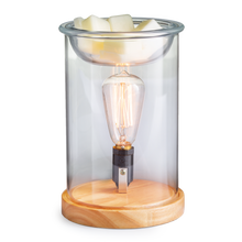 Load image into Gallery viewer, Wood &amp; Glass Vintage Bulb Illumination Warmer
