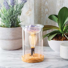 Load image into Gallery viewer, Wood &amp; Glass Vintage Bulb Illumination Warmer
