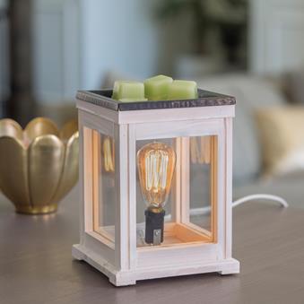 Weathered White Edison Bulb Illumination Warmer