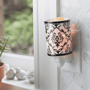 Damask Porcelain Pluggable Warmer