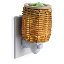 Load image into Gallery viewer, Wicker Lantern Pluggable Warmer