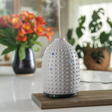 Load image into Gallery viewer, Gray Hobnail Ultrasonic Aroma Diffuser