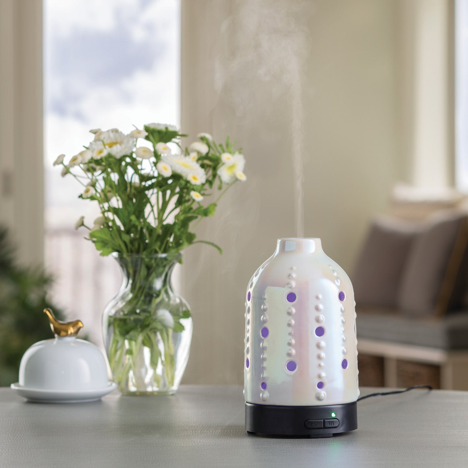 Pearlescent Ultrasonic Aroma Diffuser