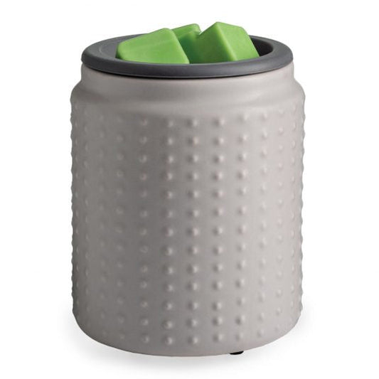 Gray Hobnail Flip Dish Wax Warmer - RRP $39.95 - Wholesale - OUT OF STOCK - PREORDERS OPEN - ARRIVING LATE APRIL