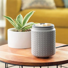 Load image into Gallery viewer, Gray Hobnail Flip Dish Wax Warmer
