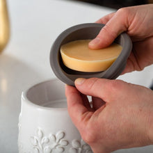Load image into Gallery viewer, Gray Hobnail Flip Dish Wax Warmer