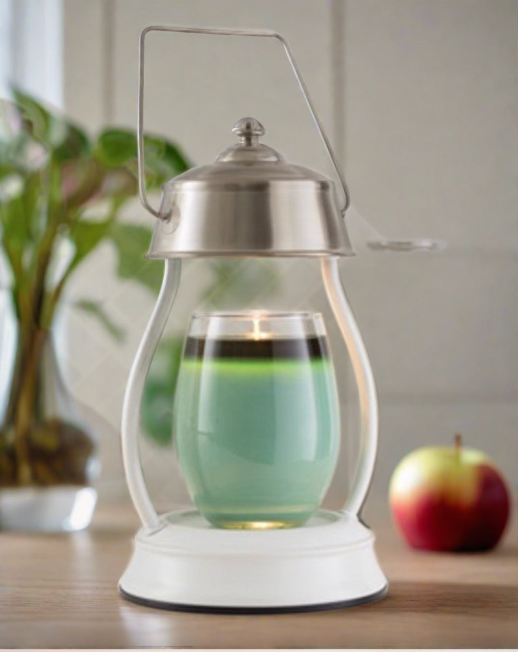 White Nickel Hurricane Lantern RRP 75.95 Wholesale Candle